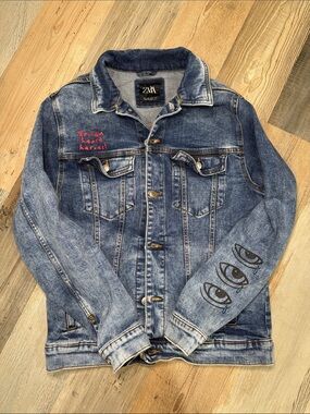 Broken heart heroes Zara Jean Denim Jacket